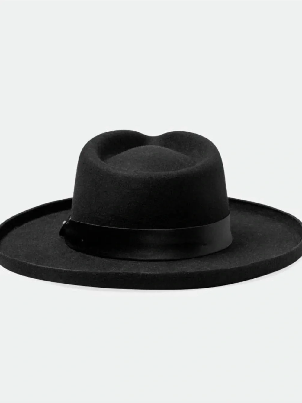 Brixton VICTORIA Black Wide-Brim Fedora Hat